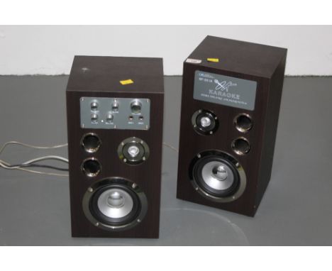 A colorsit SP- 2018 karaoke two speaker system