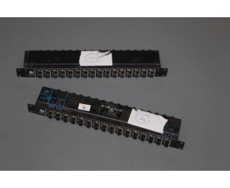 Two J S H Patch boxes PB-32, one bearing pyramid audio label