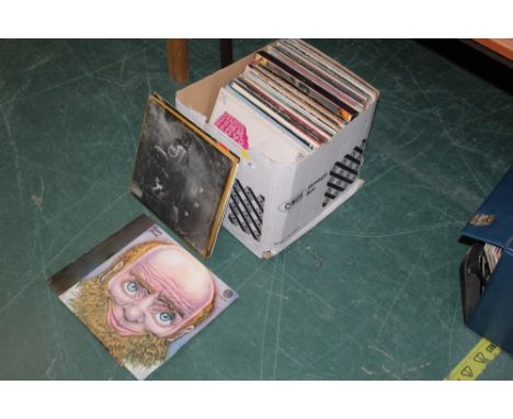 Approximately 60 1970's and later vinyl records, mostly albums including The Who , Quadrophenia on the Track Records label (s