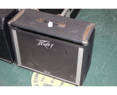 A Peavey Black Widow base speaker model 115 in BW equipped case 