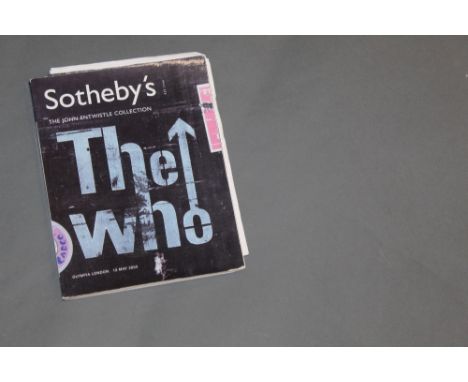 The Who interest - a copy of The John Entwistle Collection catalogue, sold at Sotheby's Olympia, 13th May 2003, together with