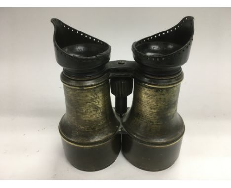 A vintage pair of W Weichert of Cardiff binoculars.
