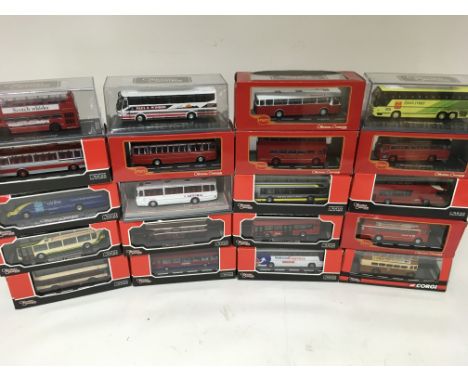 Corgi toys, Original Omnibus, 1:76 scale Diecast vehicles including Buses and coaches x20