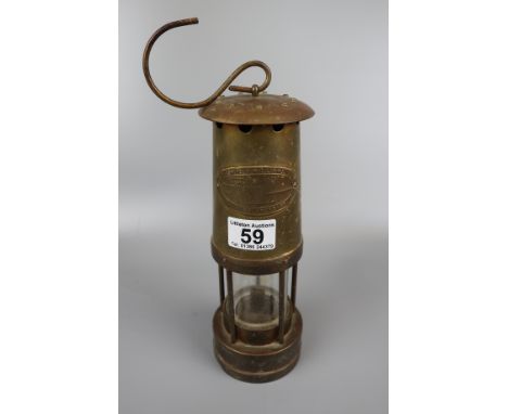 Brass miners lamp 