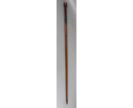 Sword stick with a brass ferrule and brass locking mechanism 