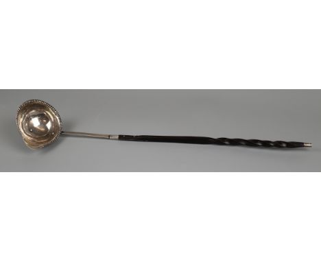 French silver toddy ladle with baleen handle 