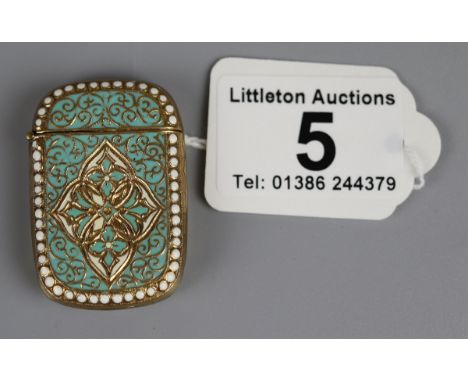 Enamel vesta case 
