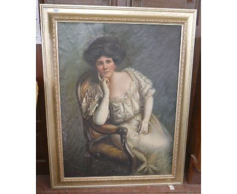 George Augustus Poole, portrait painter (late 19th early 20th Century) oil on canvas, laid on board, signed lower left - Appr
