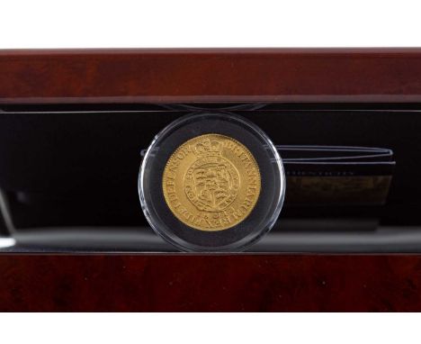 GEORGE III GOLD MILITARY GUINEA DATED 1813,featuring the famous 'military' portrait of the King, produced especially to fund 