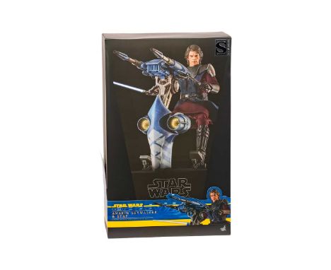A Star Wars Hot Toys Anakin Skywalker &amp; Stap, 1:6 Scale Figure Set, TMS020, with bag and original outer carton.