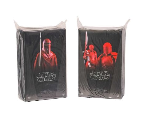 A Star Wars Hot Toys Royal Guard 1:6 Scale Figure, MMS469, unopened in sealed bag with original carton, together with Praetor