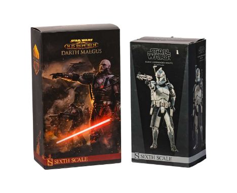A Star Wars Sideshow Collectibles Darth Malgus One Republic 1:6 Scale Figure, appears unused, housed in original sealed casin