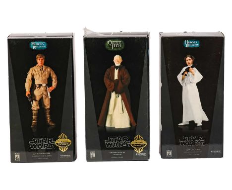 A Star Wars Sideshow Collectibles Heroes Rebellion Luke Skywalker Rebel Commander: Bespin 1:6 Scale Figure, appears unopened,