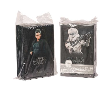 A Star Wars Hot Toys Leia Organa 1:6 Scale Figure, MMS459, unopened in sealed bag with original carton, together with Assault