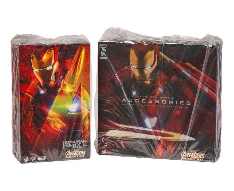 A Marvel Avengers Infinity War Iron Man Mark L 1:6 scale collectible figure, MMS 473 D23, unopened and sealed in plastic wrap