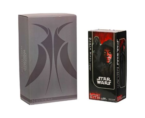 A Star Wars Sideshow Collectibles General Grievous, in original box, together with Lords of the Sith Darth Maul 1:6 scale fig