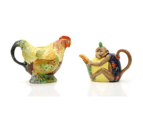 A Minton porcelain teapot  20th century, in the form of a monkey, from the Archive Collection, limited edition 140/1,793, pri