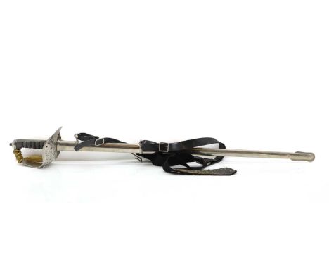 A George V officers sword,  by Henry Wilkinson, Pall Mall, in a metal scabbardShipping Disclaimer: Buyers must be aware of th