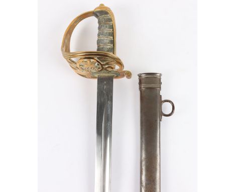 1889 Pattern Staff Sergeants Sword for the Royal Army Medical Corps, regulation polished blade stamped WILKINSON SWORD COMPAN