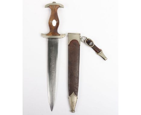 Third Reich Partial Ground Röhm Inscription SA (Sturmabteilung) Dress Dagger by Ernst Pack & Sohn, Solingen, good untouched e