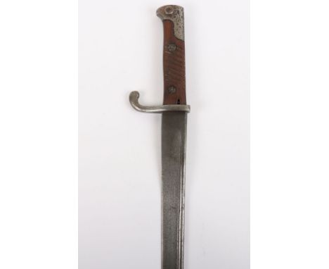 Rare WW1 German M1860/98 Conversion Bayonet, being a period conversion with a M1860 fusilier blade in a model 98/05 mauser ba