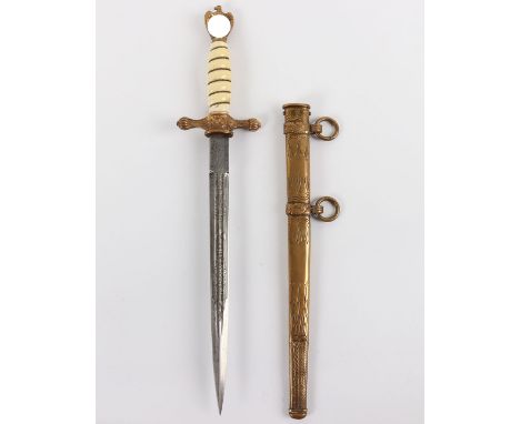 WW2 German Kriegsmarine Officers Dress Dagger by Carl Eickhorn, Solingen, good example of a 2nd pattern naval officers dress 