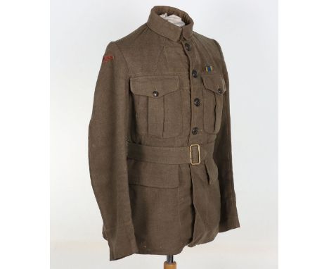 American Made Royal Air Force 1918 Pattern Other Ranks Tunic, interesting khaki four pocket tunic with bronzed RAF 1st patter