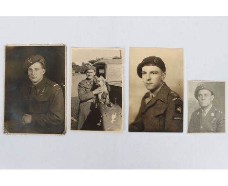 3x WW2 Polish Airborne Photographs, being two good postcard images of Polish Airborne troops in battle dress uniforms, Polish