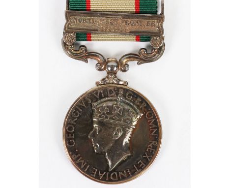 George VI India General Service Medal to the Northamptonshire Regiment, India General Service medal 1936-39 with clasp North 