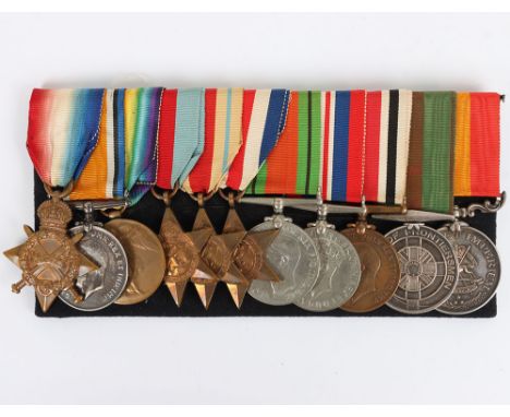 An Impressive ‘Frontiersman’ Long Service Medal Group of 11, Covering Great War Service in East Africa with Service in the Se