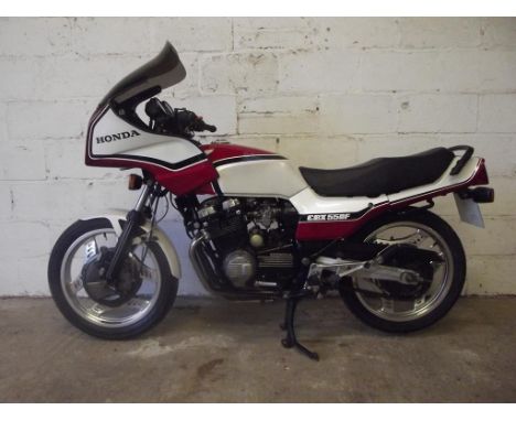 A 1983 Honda CBX 550F, registration number VBL 324Y, frame number PL04200830, ***engine number PC04E1000587 (not PL04E1000587