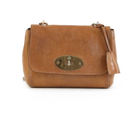 A Mulberry Lily oak small shoulder bag,gold tone hardware, postmans lock closure, opening to interior zip pocket, serial numb
