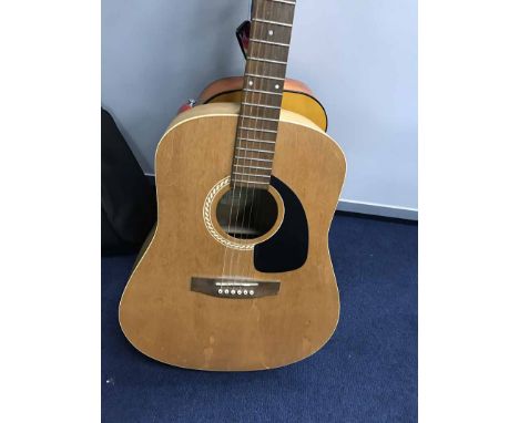 LOT OF GUITARStwo acoustic, one Art and Lutherie guitar, handmade in Quebec from 100% Canadian wood, mainly Wild Cherry with 