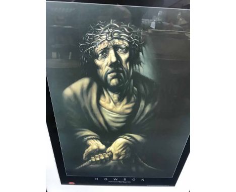 PETER HOWSON FRAMED PRINTand a similar print