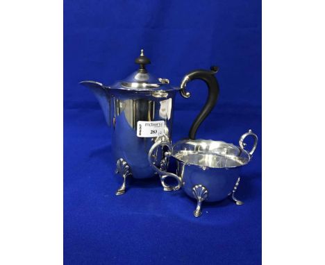 FOUR PIECE SILVER PLATED TEA SERVICE