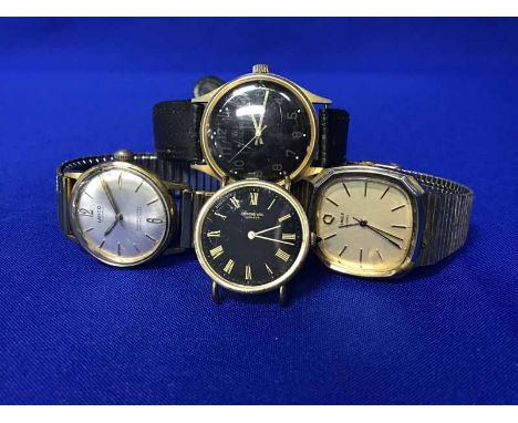 LOT OF WATCHES ALONG WITH A COMPASS