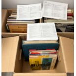Schallplatten Konvolut 33er 33RPM und 78er 78RPM, Vinyl und Schellack, Titel siehe Listen auf Fotos