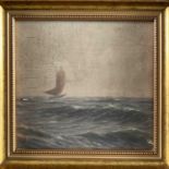 Zedtwitz, Eryk (1887-1965), Ölgemälde Segelschiff wohl Ostsee Misdroy um 1954