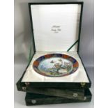 Noritake Japan, drei Wandteller Jahresteller 1977, 1980 und 1981, jeweils limitiert