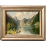 Müller-Baumgarten, Carl (1879 - 1964), Ölgemälde Malerwinkel am Königssee