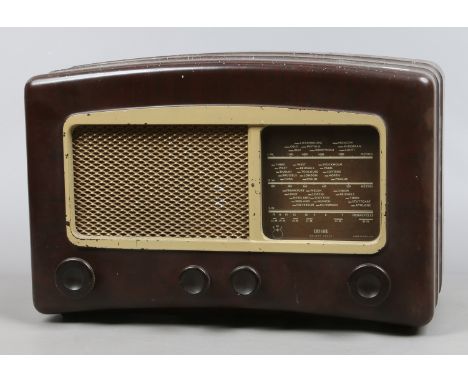 A vintage Bakelite Cossor Melody maker valve radio.