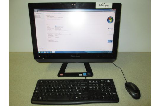 Lenovo 20 All In One Pc Model C325 3095 Running Windows 7 Amd E 350 Processor 1 60ghz 4gb