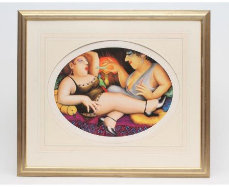 BERYL COOK (1926-2008), A Sultry Afternoon, lithograph, limited edition 490/850, signed in pencil, image size 13 3/4" x 18 1/