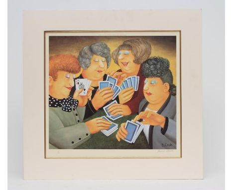 BERYL COOK (1926-2008), A Full House, lithograph, limited edition 41/650, signed in pencil, image size 16" x 18", mounted on 