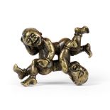 F CHINESE BRONZE ‘HEHE ERXIAN’ PAPER WEIGHT
