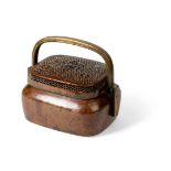 F CHINESE BRONZE HAND WARMER