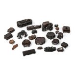 COLLECTION OF TWENTY-FIVE CHINESE WOODEN STANDS