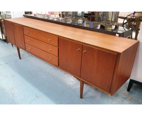 EVEREST SIDEBOARD, vintage 1960's English, 222cm x 43.5cm x 71.5cm.