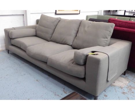 MINOTTI SOFA, and footstool. (2)
