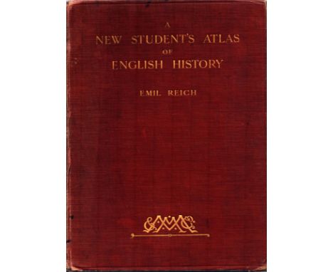 A New Student`s Atlas of English History by Emil Reich hardback book, published in 1903, hardback book. Good condition. All a